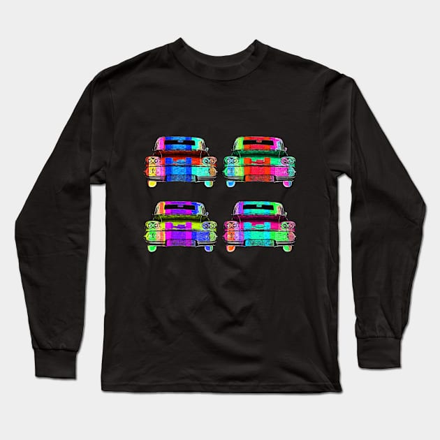 3 Chevy Impala pop colors Long Sleeve T-Shirt by AaaahEeeekStudio